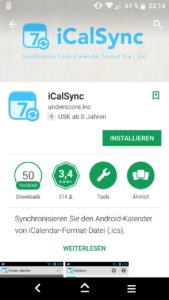 Android iCalSync App